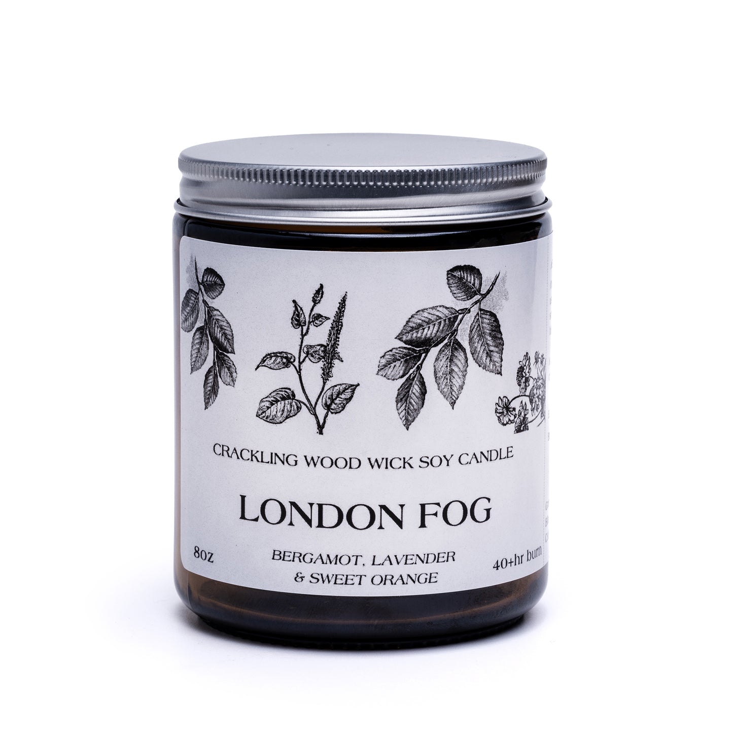8oz Soy Jar Candle London Fog Grumpy Goat Soaps