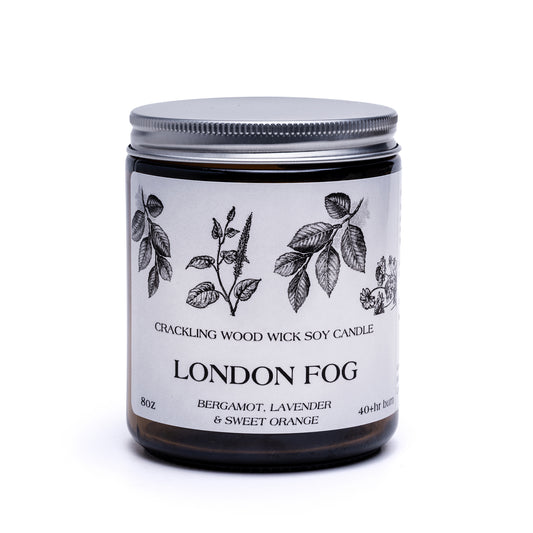 8oz Soy Jar Candle London Fog Grumpy Goat Soaps