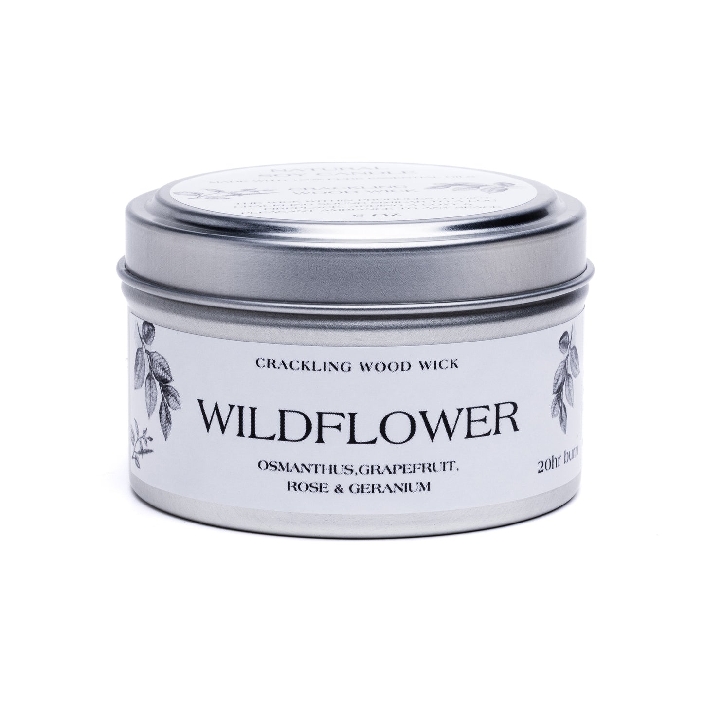 Wildflower Tin Candle 6oz