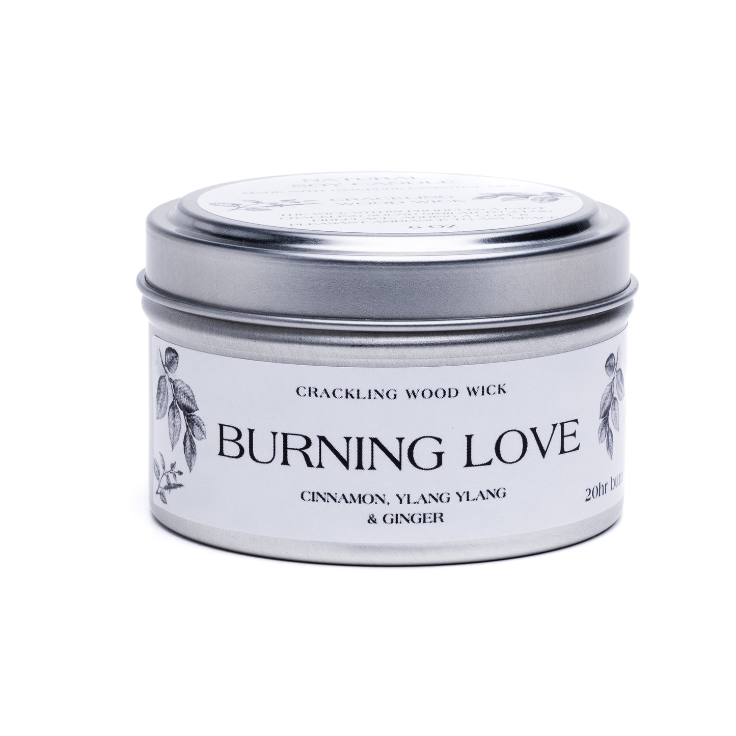 Burning Love Tin Candle 6oz