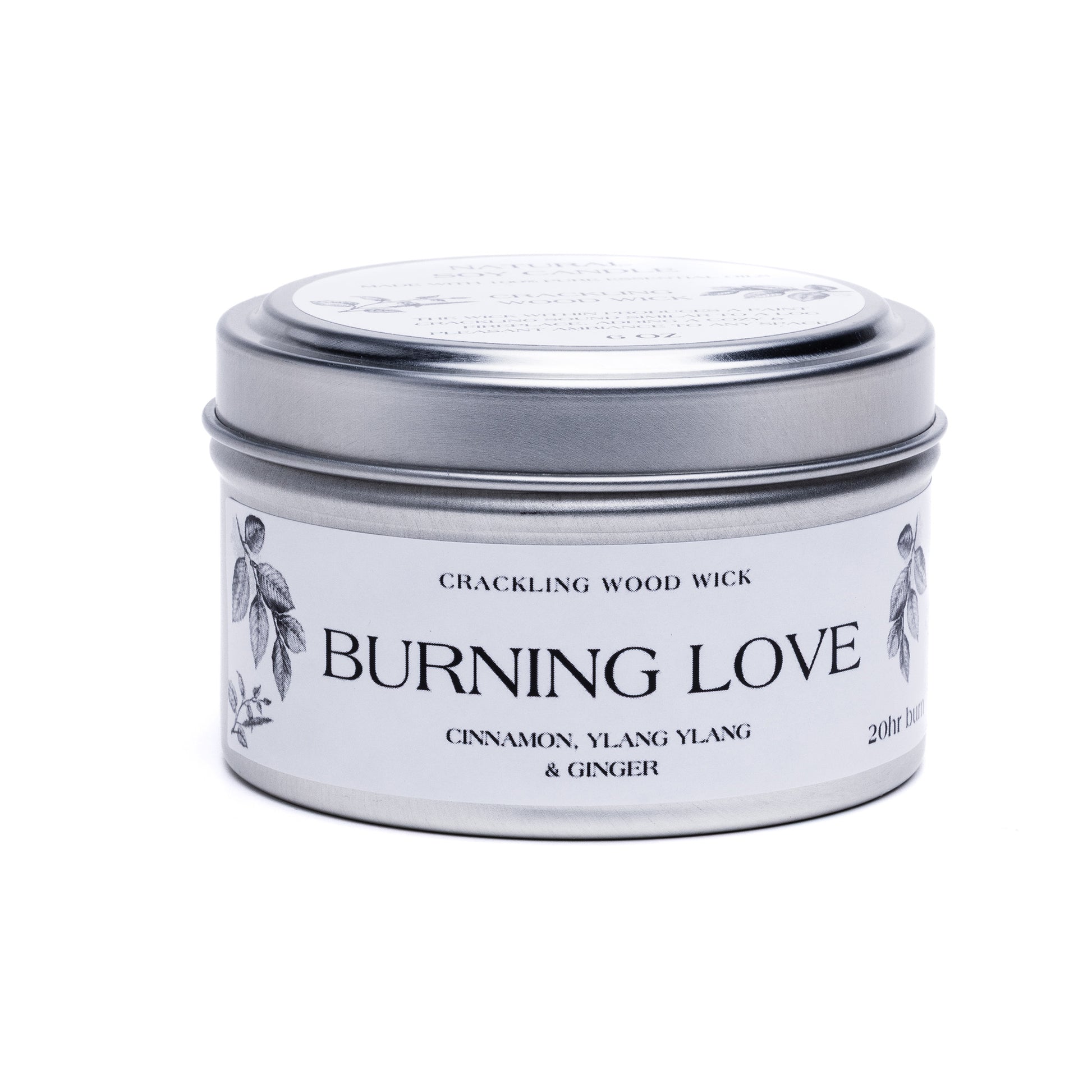 Burning Love Tin Candle 6oz