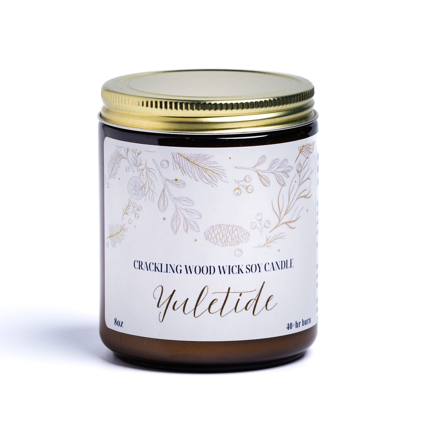 ππππππππ - 8oz Jar Christmas Crackling Wood Wick Candle