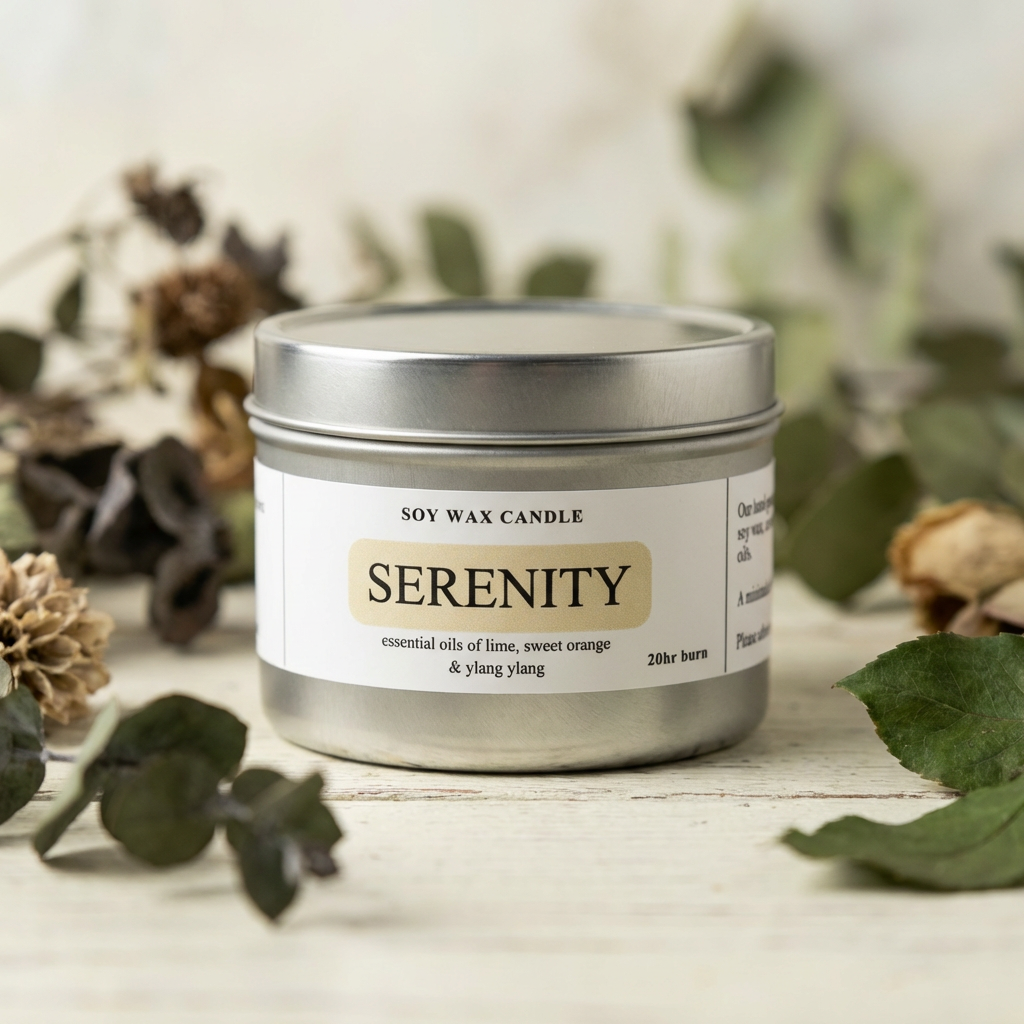 SERENITY - Soy Candle Tin (20hr)