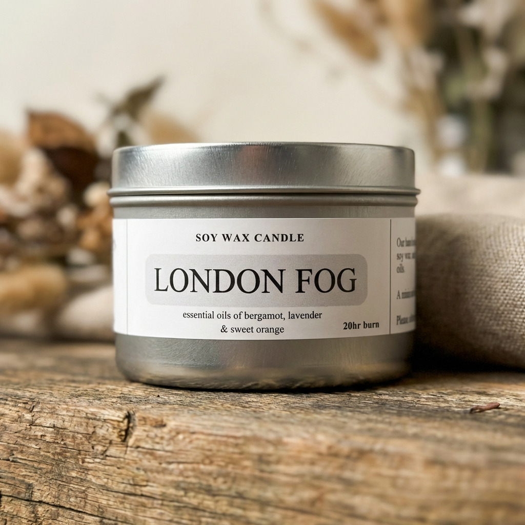 LONDON FOG - Soy Candle Tin (20hr)