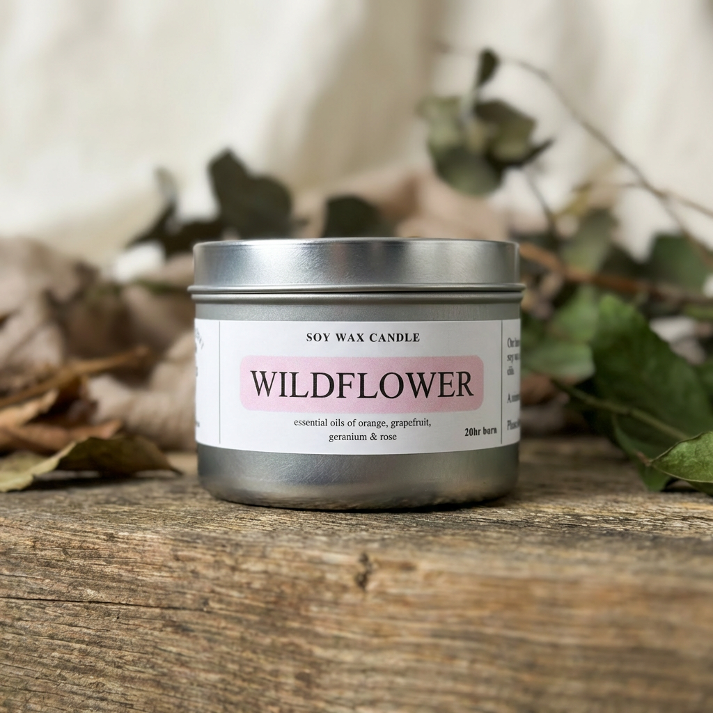 WILDFLOWER - Soy Candle Tin (20hr)